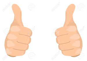two thumbs up